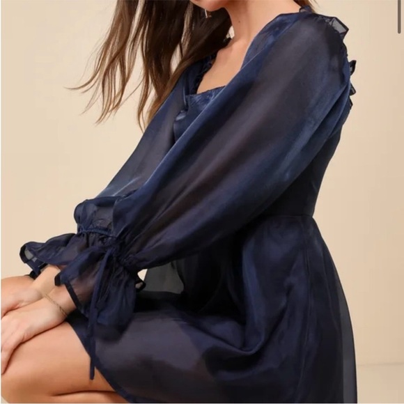 Navy Blue Dress - Picture 2 of 5